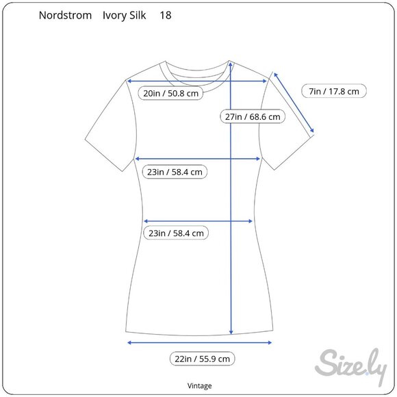 Nordstrom Town Square Vintage Silk Ivory Womens Blouse Short Sleeve Blouse 18 - Picture 8 of 10